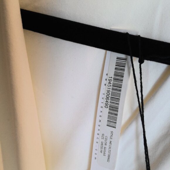 Susana Monaco NWT twist front dolman top in White - Size Medium - Picture 3 of 3